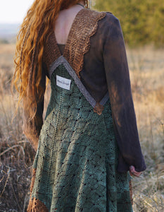 Crochet Patchwork Dress  -  Spring Vibe