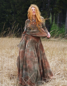 Maxi Skirt MTO - Fallen Leafs  (Sample Picture)