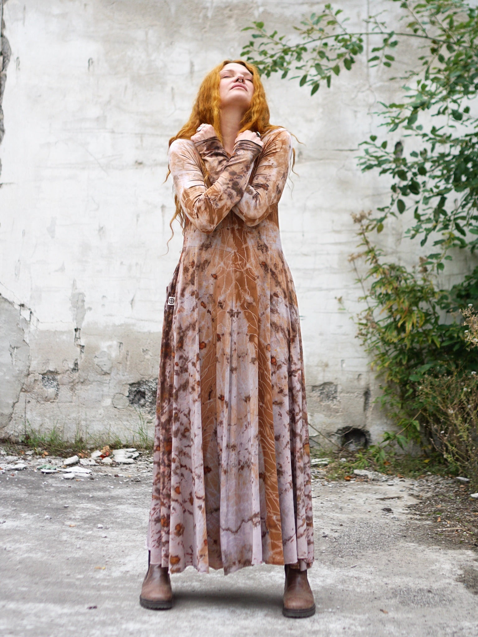 Natural Habitat Cozy Maxi Dress - Copper Flakes Clay