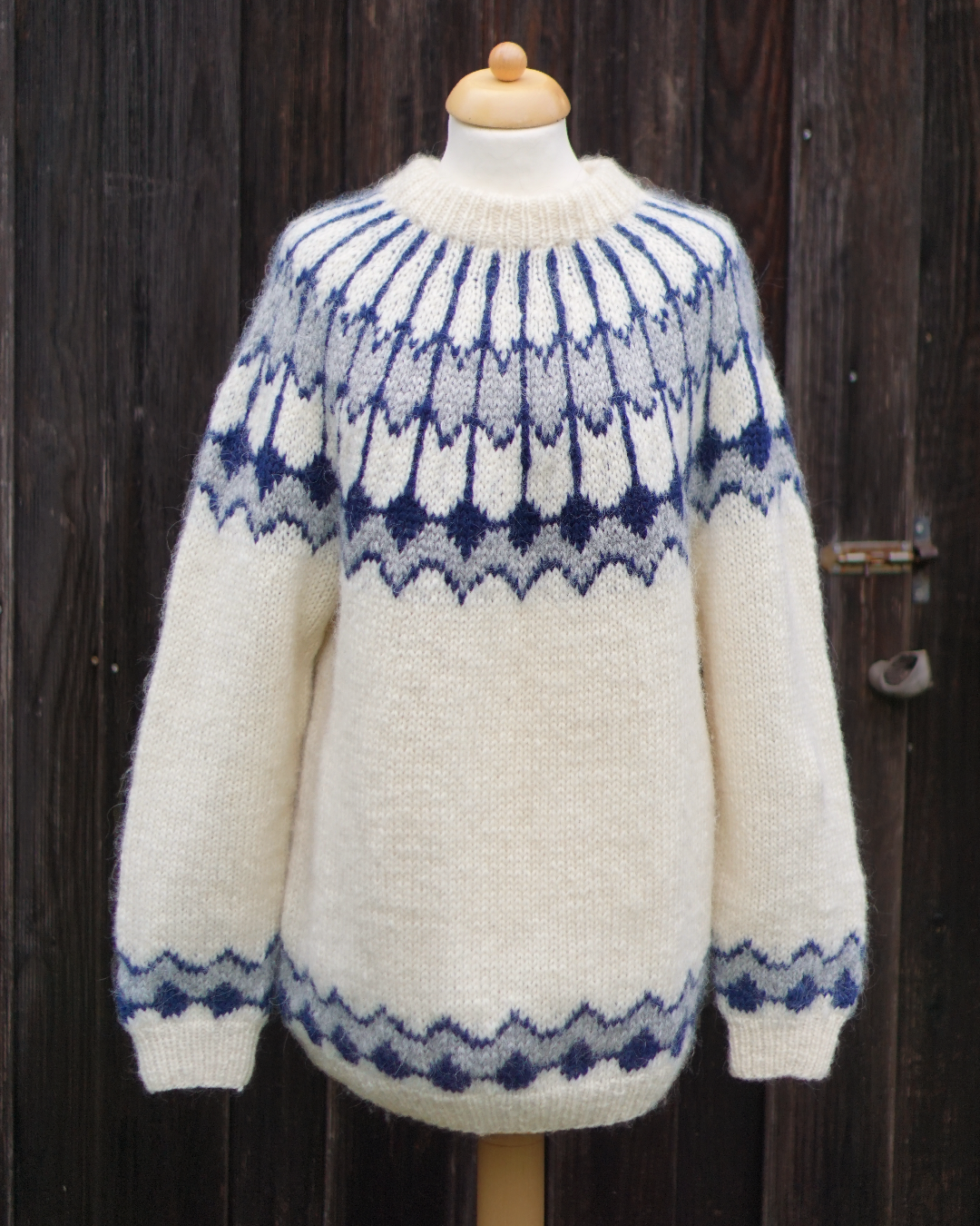Iceland Knit  Sweater - Nature Iceblue