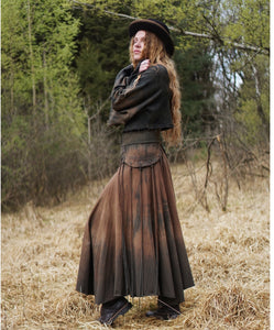 Fringe Maxi Skirt - Black Soil