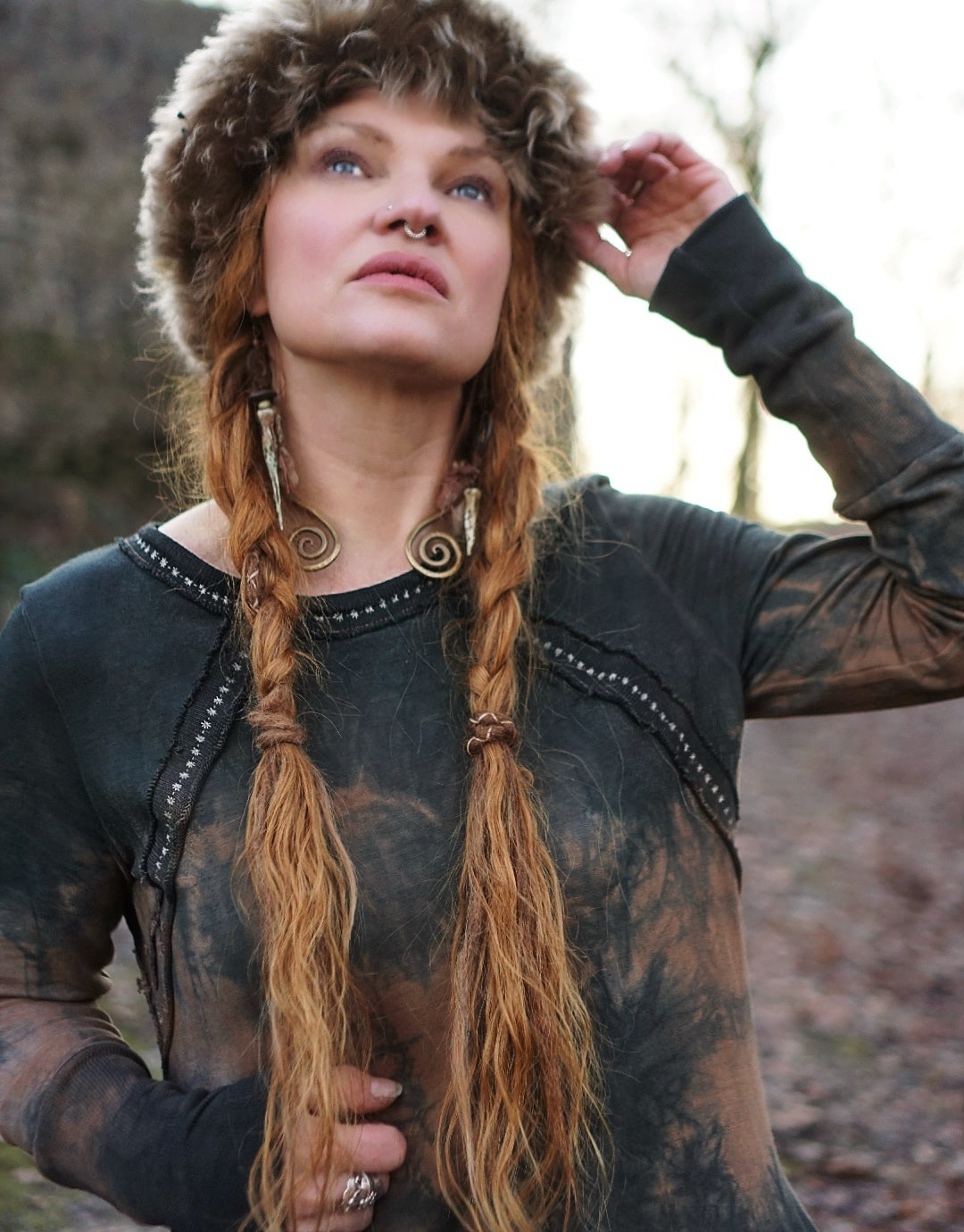 Hemp Winter Dress/Tunic - Black Soil