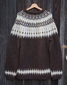 Iceland Knit  Sweater -  Brown Shades