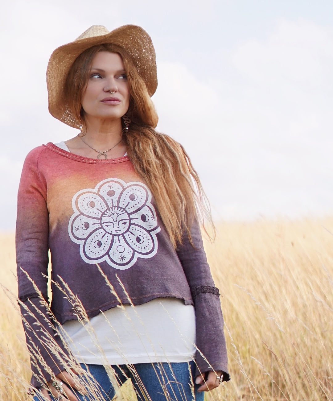 Raglan Hemp Jumper - Valley Sundown