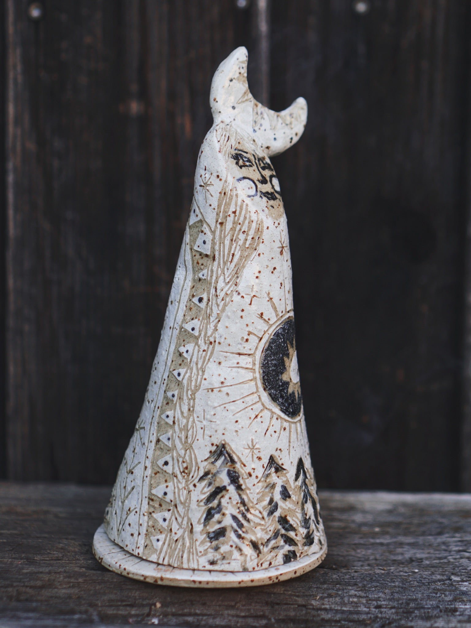 Moon Sister Incense Burner - White