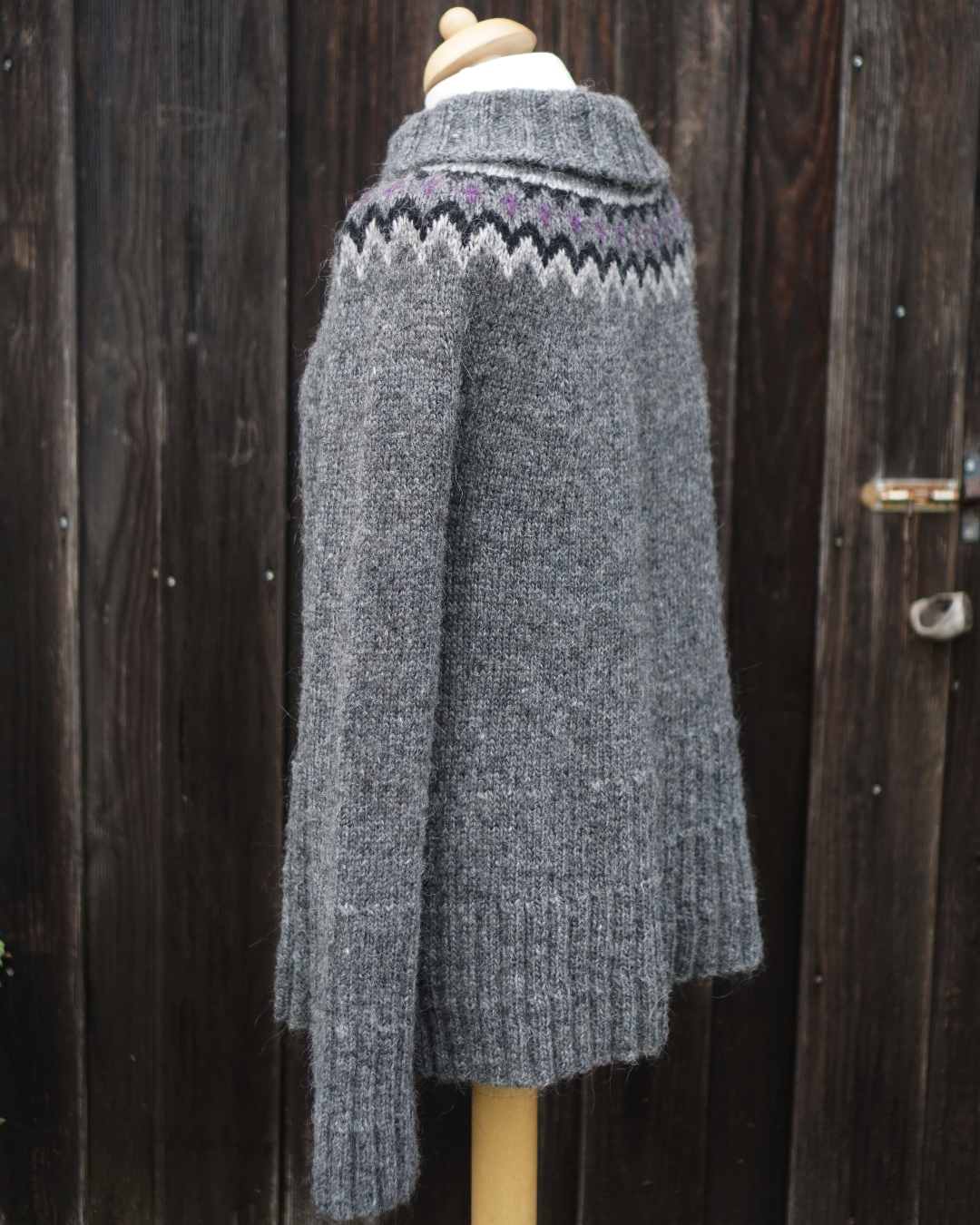 Iceland Knit  Sweater - Anthrazite