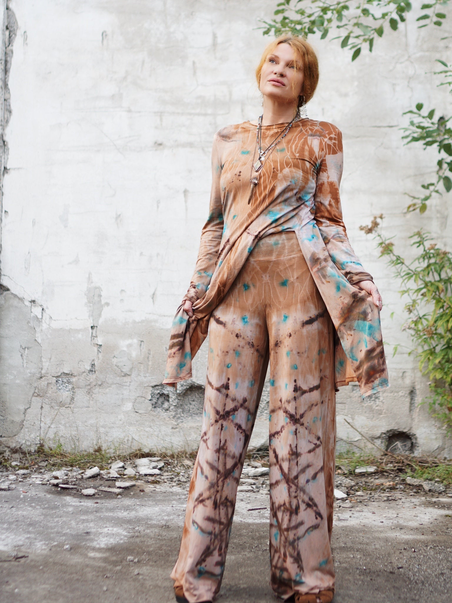 Natural Habitat Comfy Pant  -  Clay Turquoise