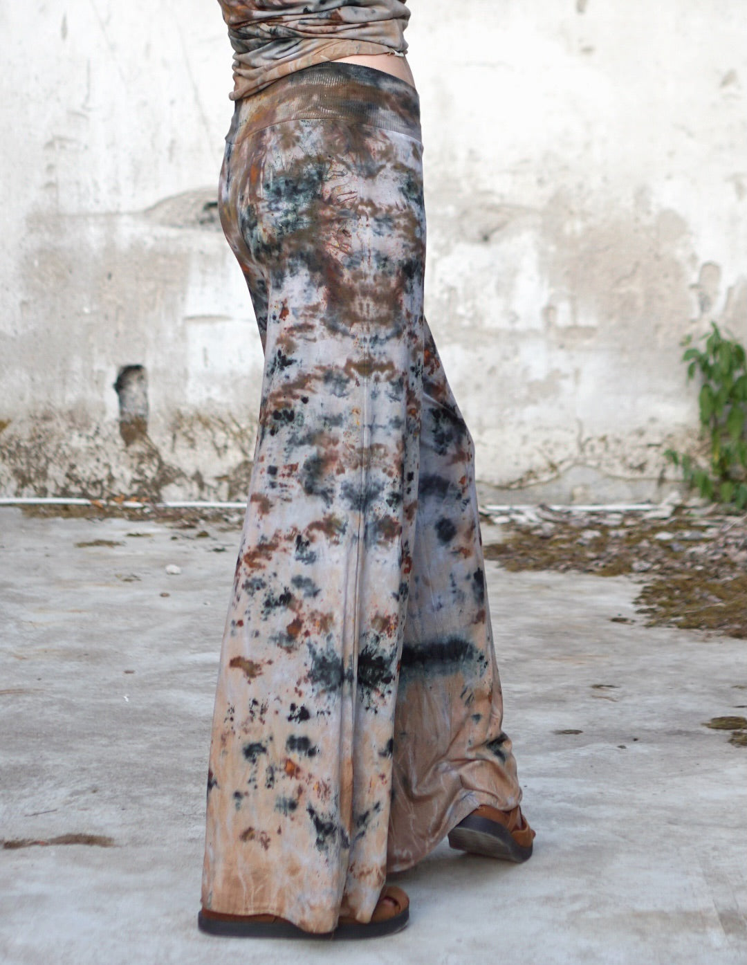 Natural Habitat Comfy Flare Trousers  - Earth Treasure / Copper Flakes