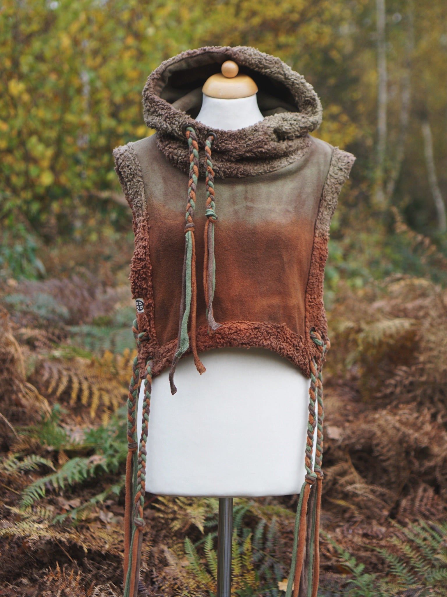 Hoodie Vest - Dragon Blood Vintage Jade