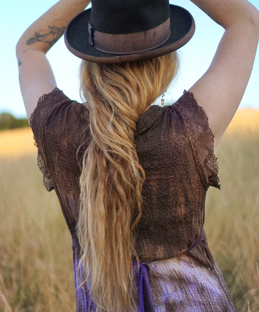 Hippie Maxi Dress - Purple / Cacao