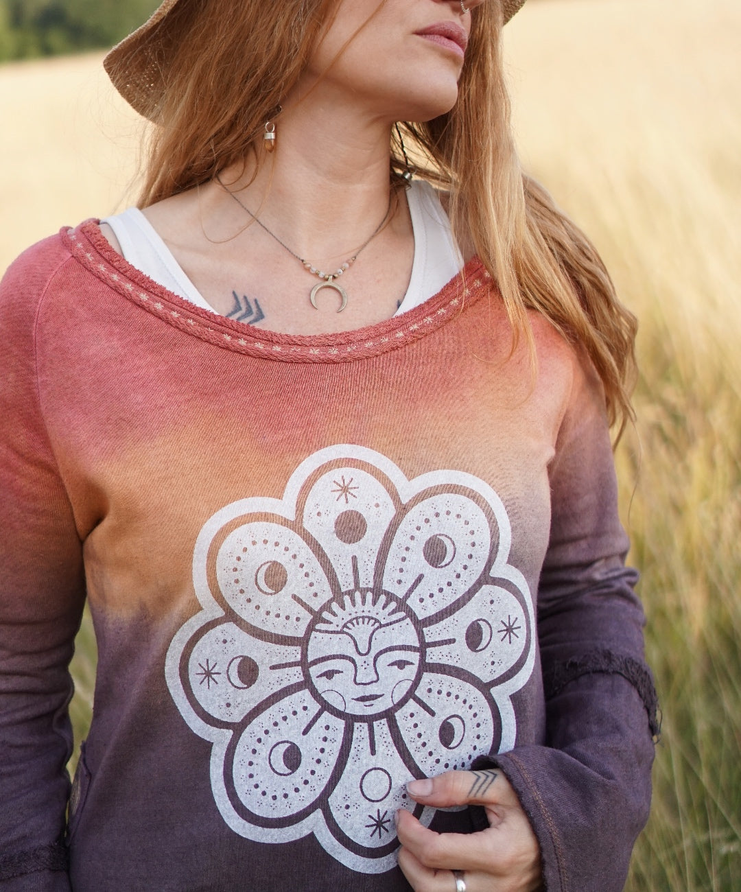 Raglan Hemp Jumper - Valley Sundown