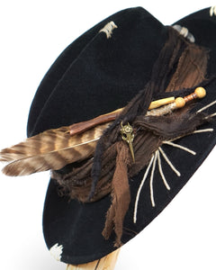 Shamanic Energy Flow Hat - Black