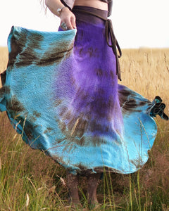 Ella Maxi Dance Skirt - purple mint flash