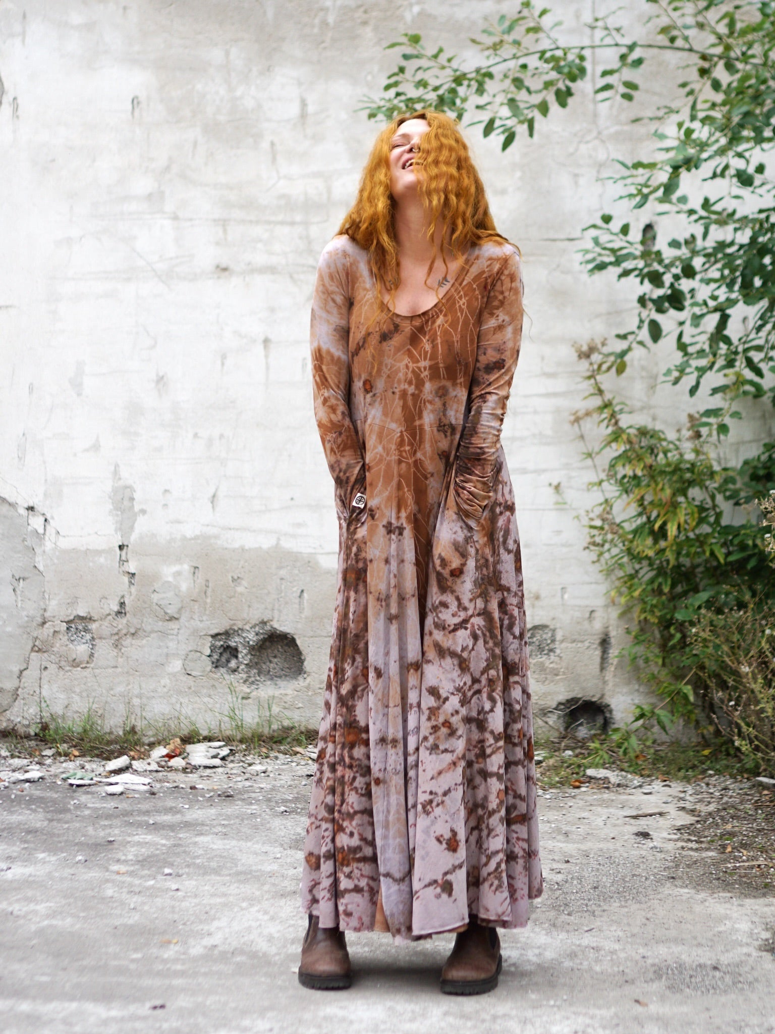 Natural Habitat Cozy Maxi Dress - Copper Flakes Clay