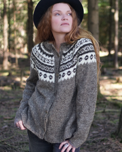 Iceland Knit Cardigan -  Anthracite