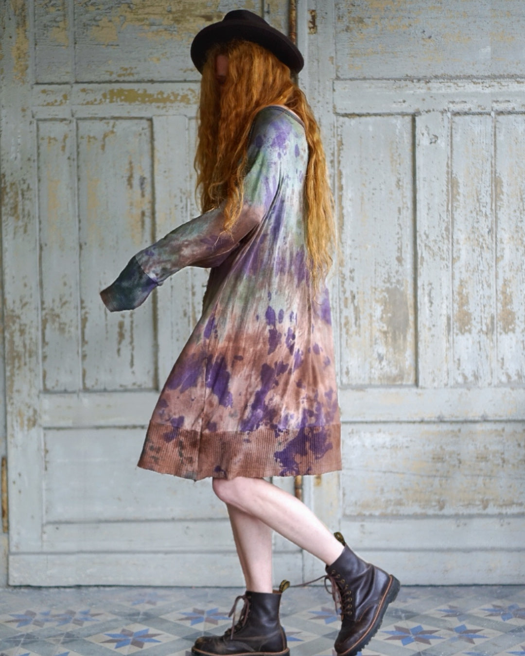 Cozy Oversize Dress - Purple / Forestwhispering