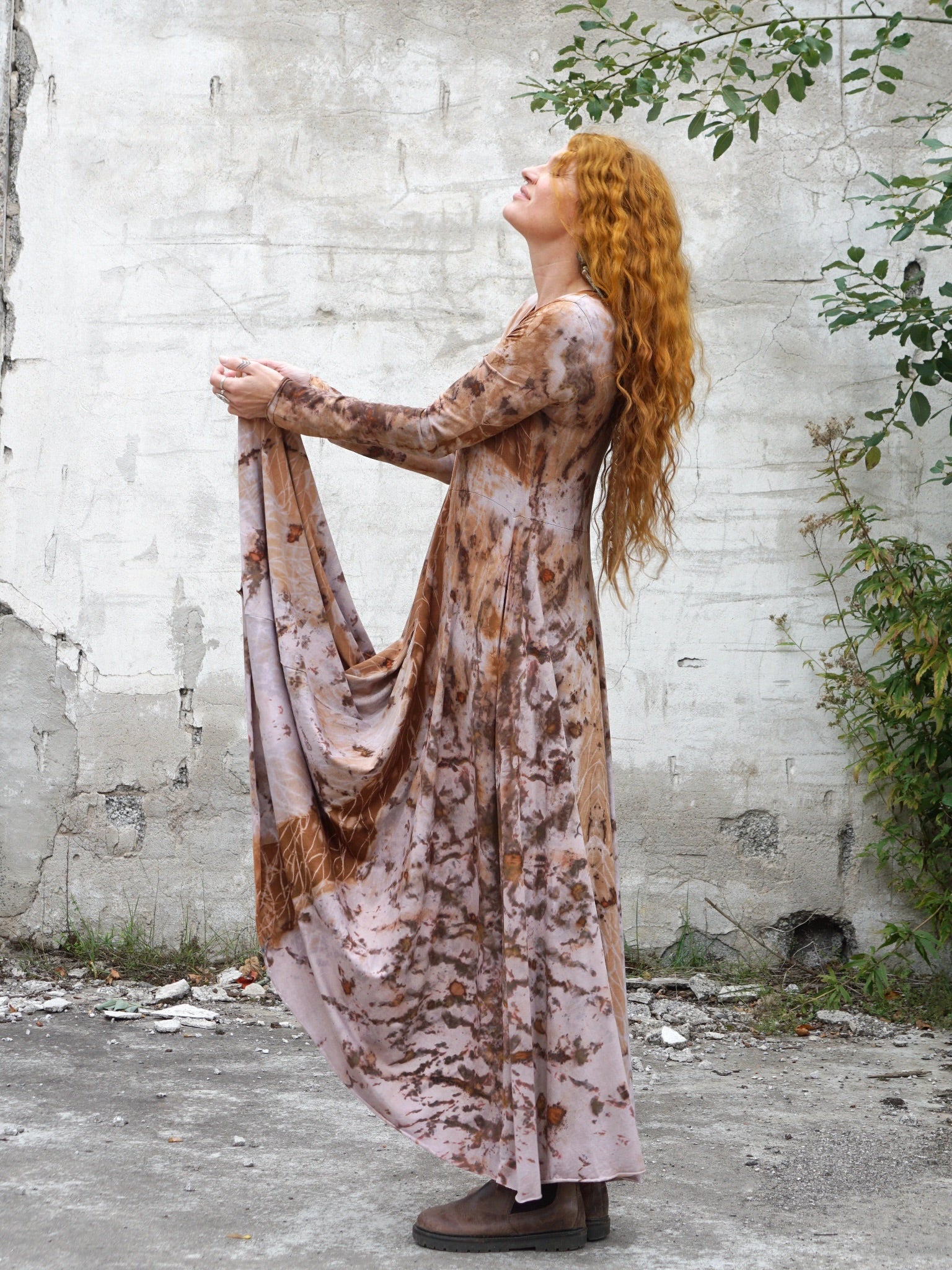 Natural Habitat Cozy Maxi Dress - Copper Flakes Clay