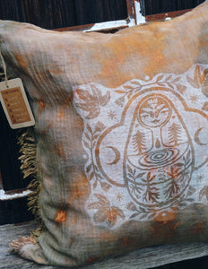 Cushion Cover KEEPER OF THE WOODS - Copper Flakes Mineral