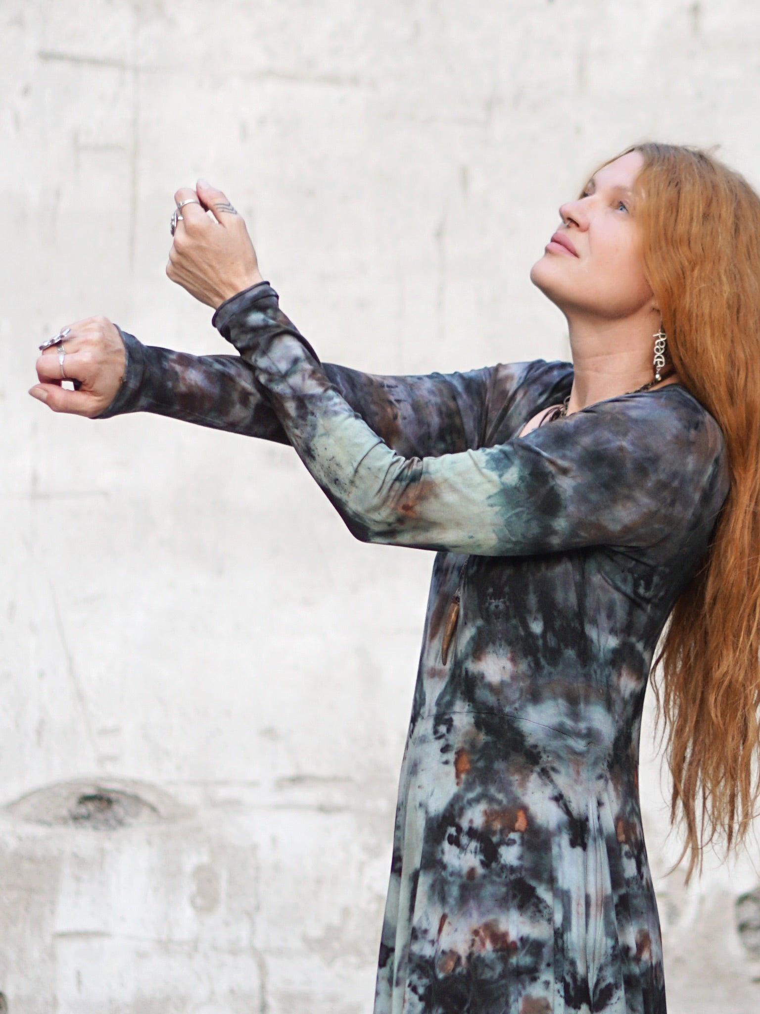 Natural Habitat Cozy Maxi Dress - Copper Flakes …