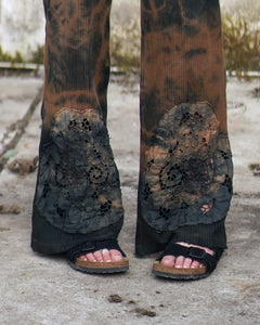 Straight Leg  Leggings  - Black Soil