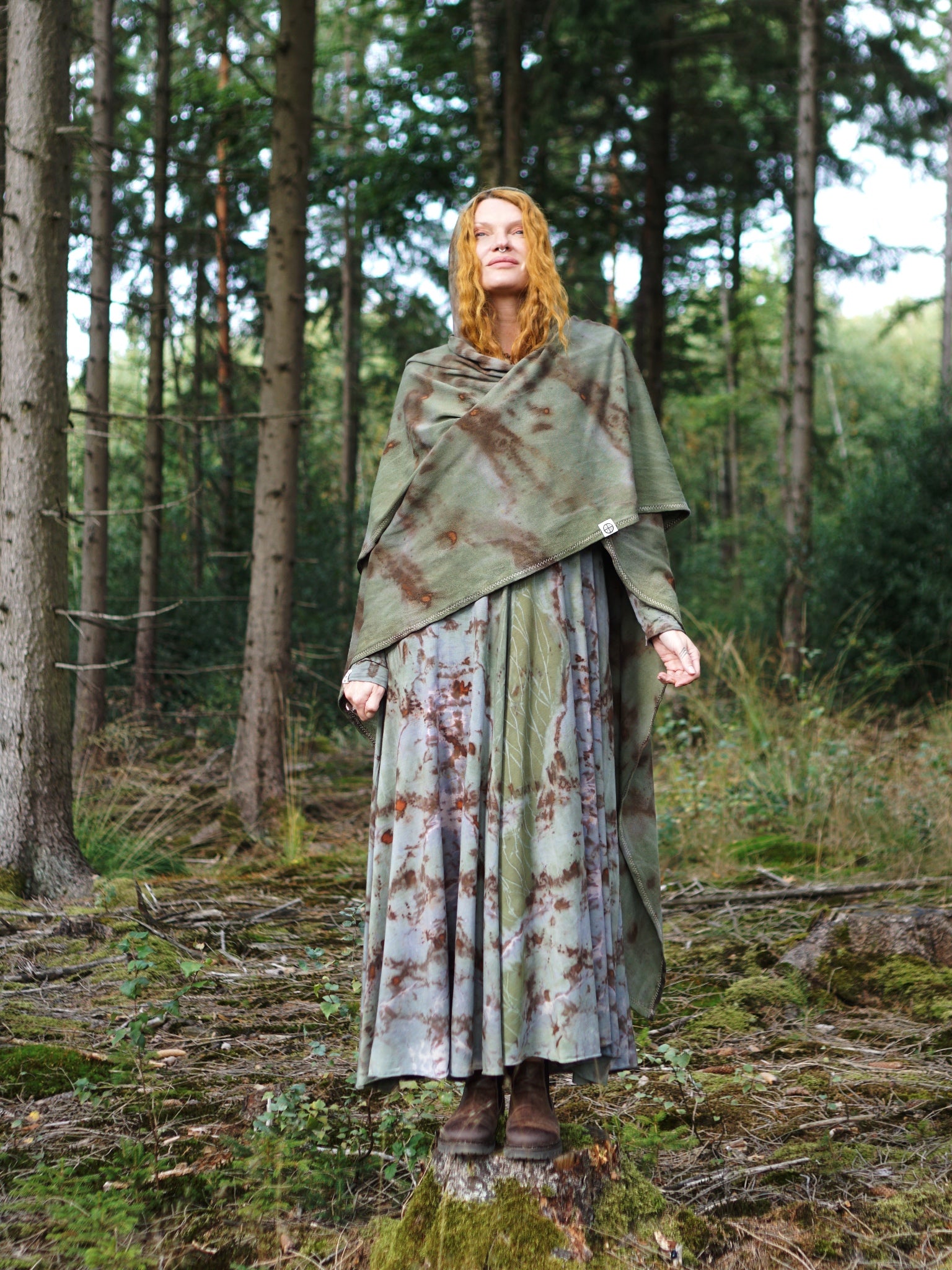 Natural Habitat Poncho - Mineral Copper Flakes