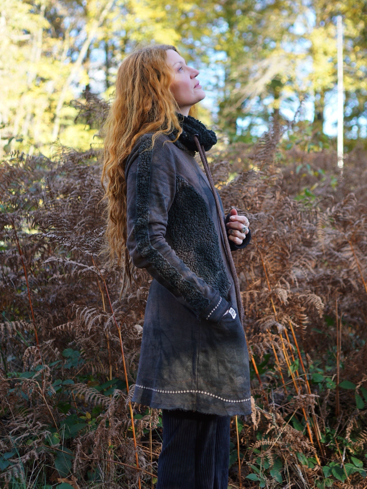 Hemp Long Hoodie - Black Soil