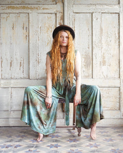 Bamboo Jersey Jumpsuit  - Forest Whispering