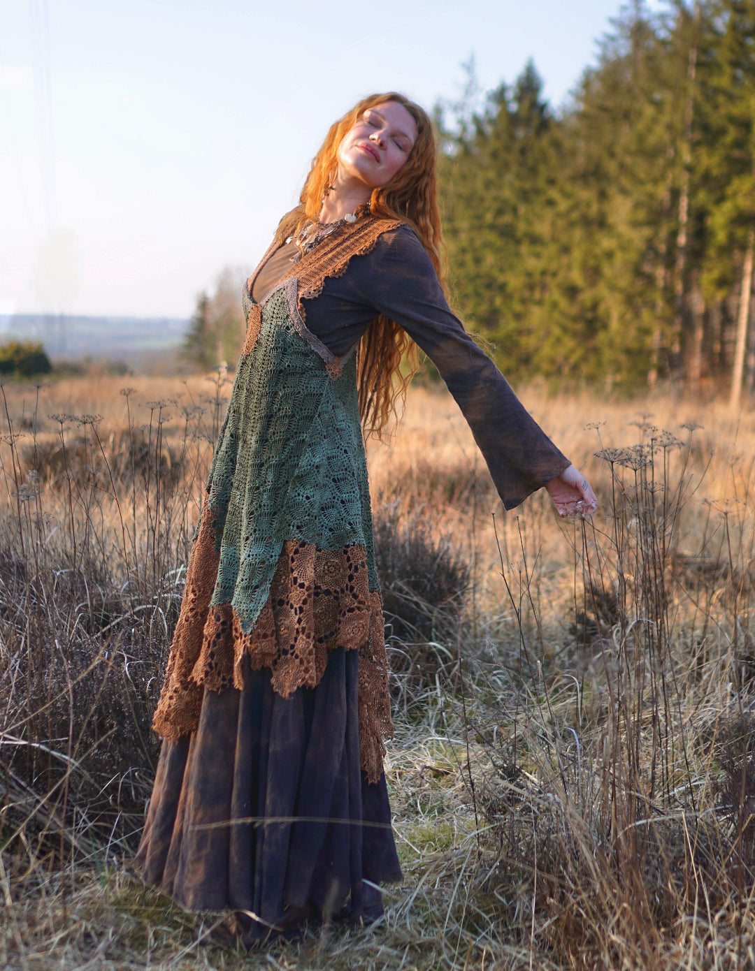 Crochet Patchwork Dress  -  Spring Vibe