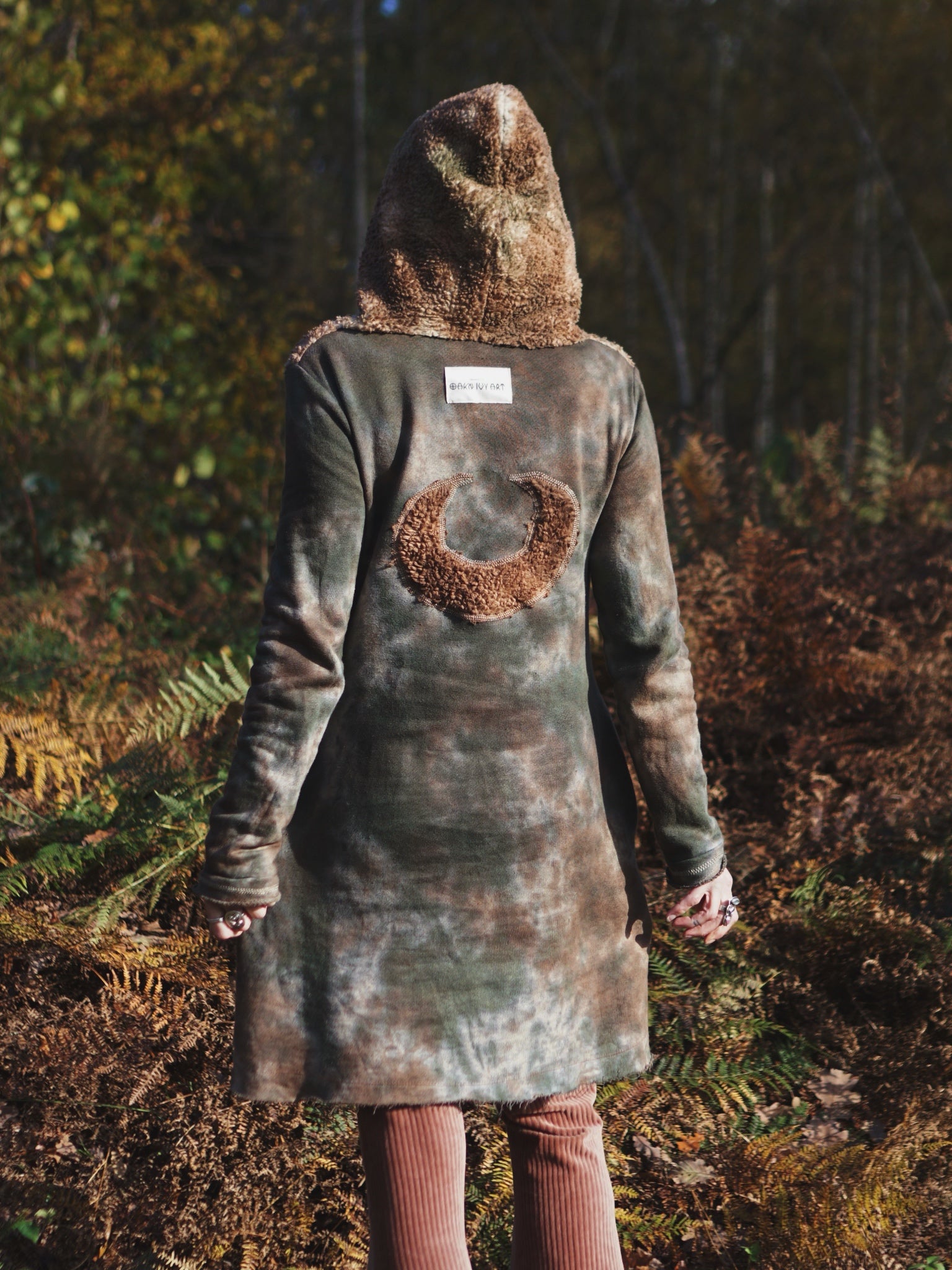 Moon Hemp Long Hoodie - Autumn Fern