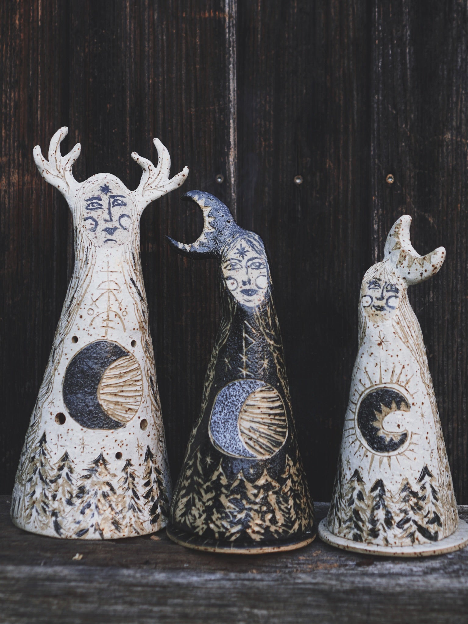 Moon Sister Incense Burner - White