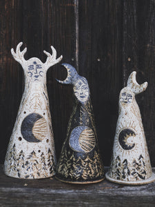 Moon Sister Incense Burner - White