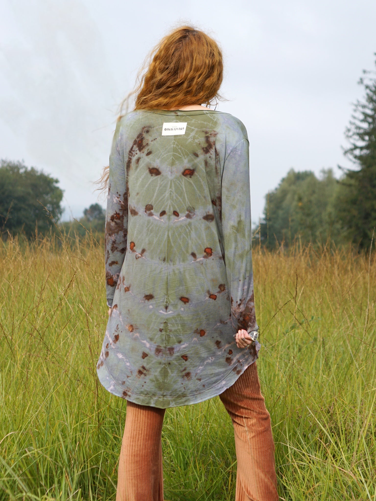 Cozy Oversized Long Sleeve Dress - Mineral Copper Flakes