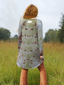 Cozy Oversized Long Sleeve Dress - Mineral Copper Flakes