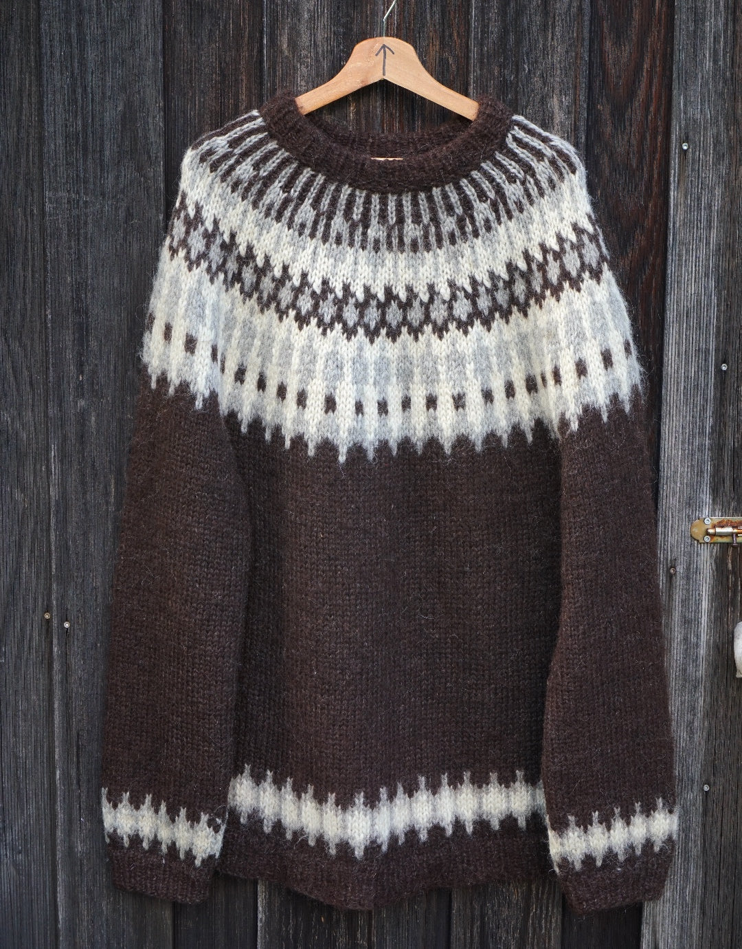 Iceland Knit  Sweater -  Brown Shades