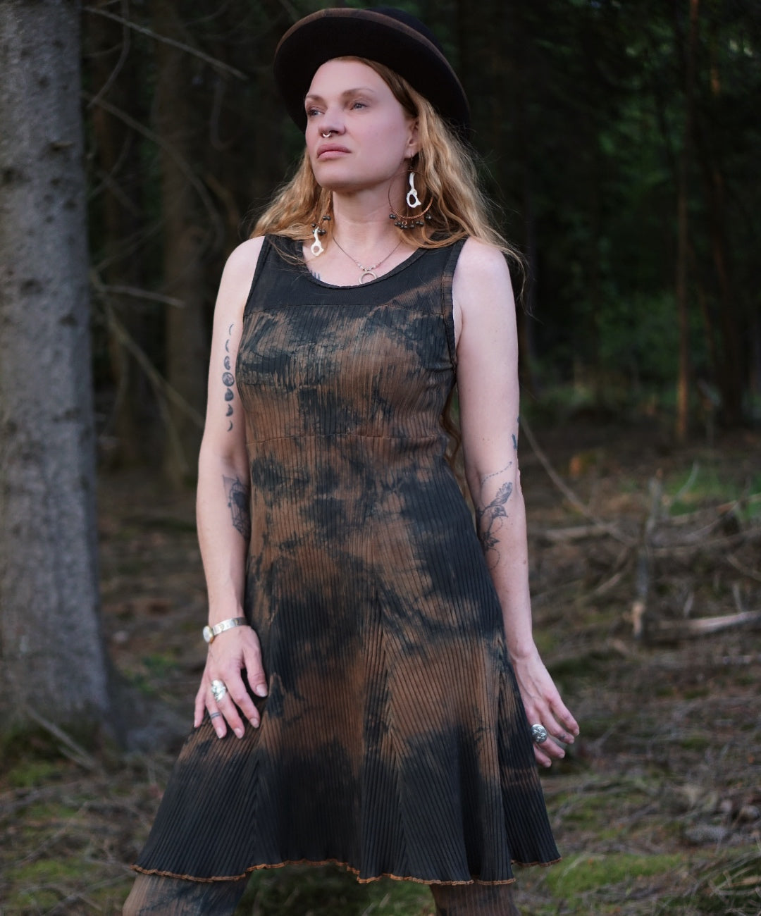 Ribbed Dress - Black Soil