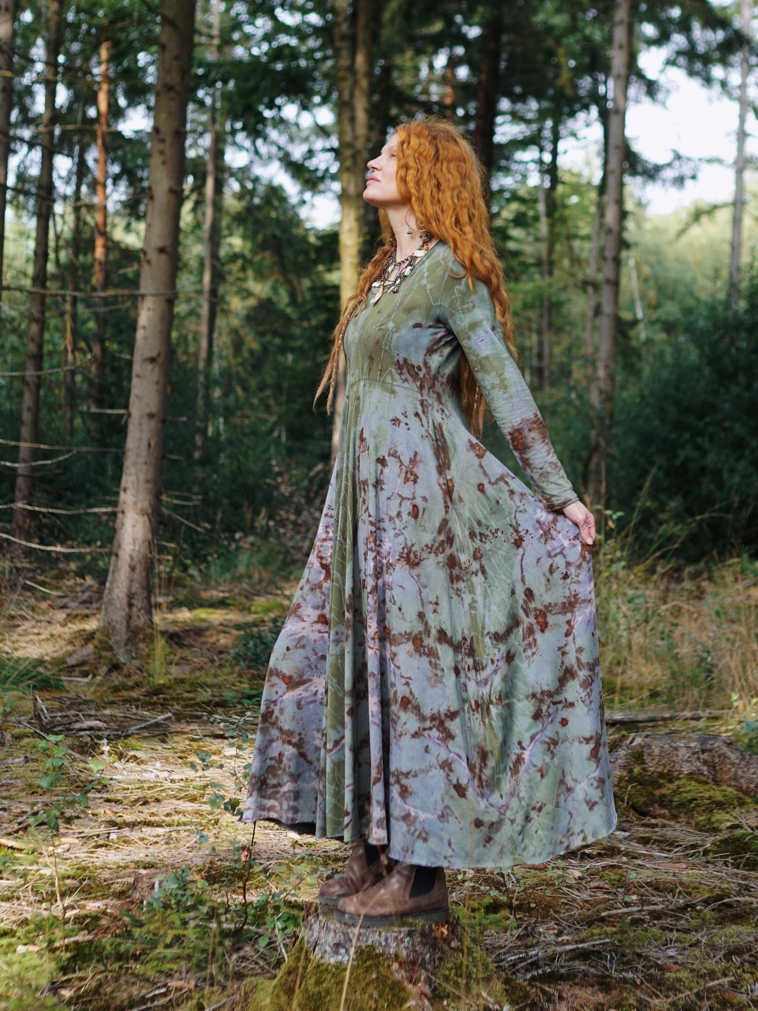 Natural Habitat Cozy Maxi Dress - Mineral Copper Flakes