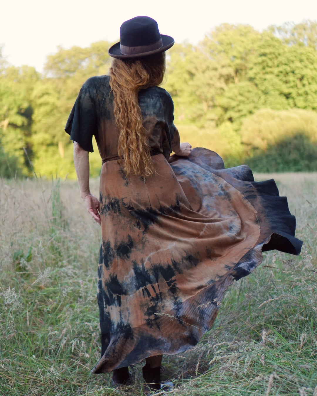 Wrap Dress   - Black Soil