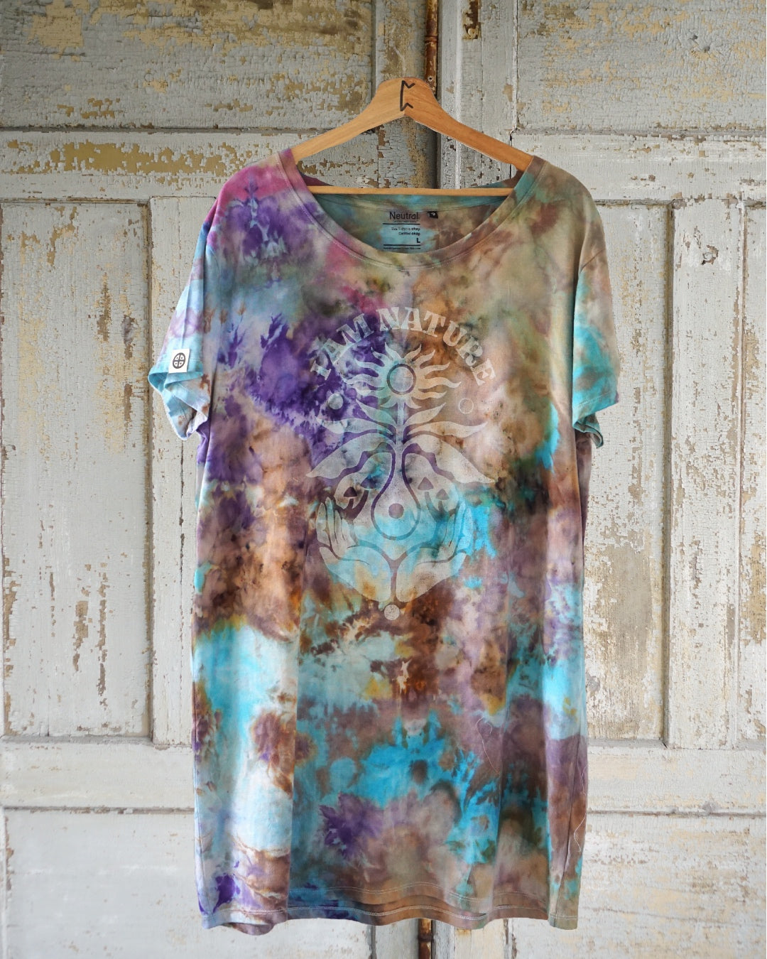 Organic Cotton Long Shirt/ Dress - Flower Power