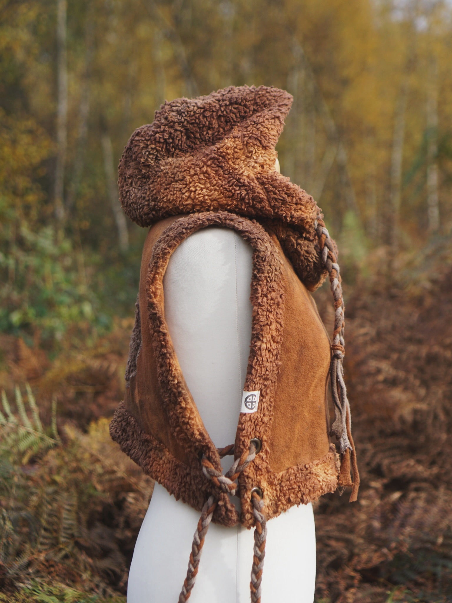 Hoodie Vest - Golden Brown