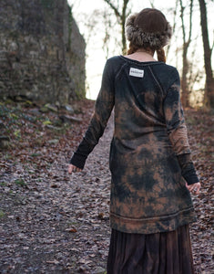 Hemp Winter Dress/Tunic - Black Soil