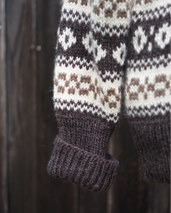 Nordic Knit  Sweater - Brown/Beige