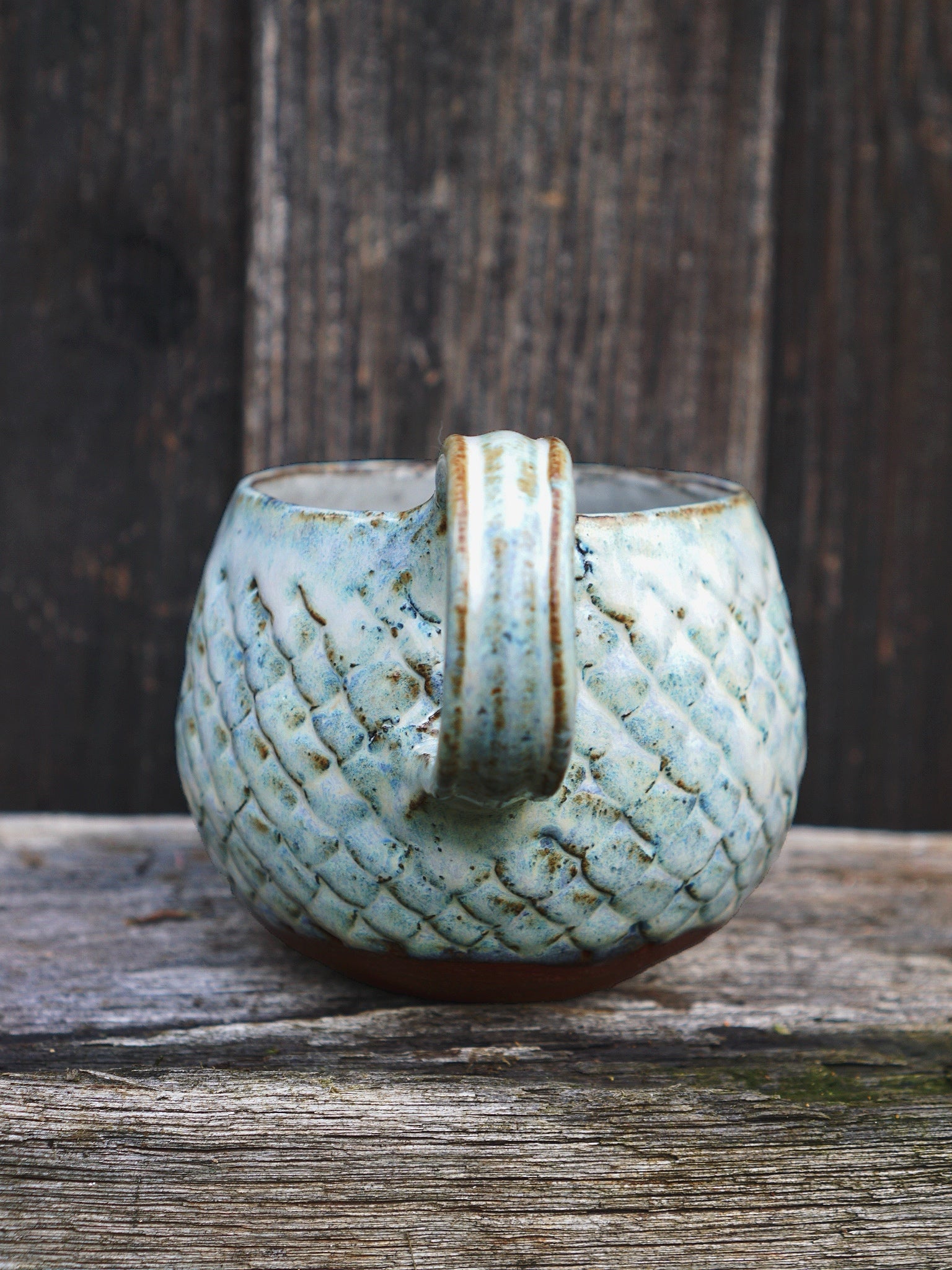 Big Magic Dragon Mug  - White Mint