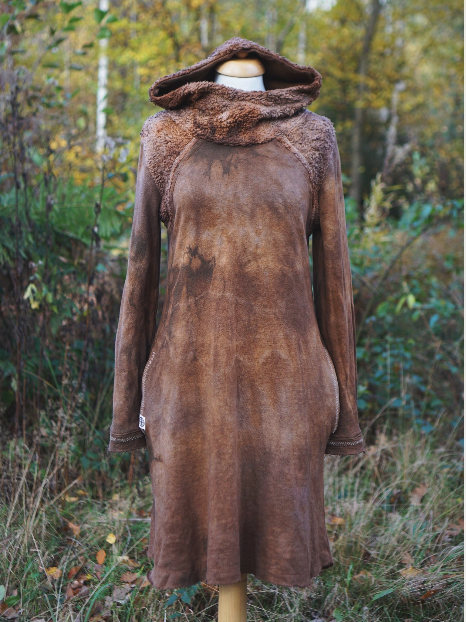 Moon Hemp Long Sweatshirt - Golden Brown