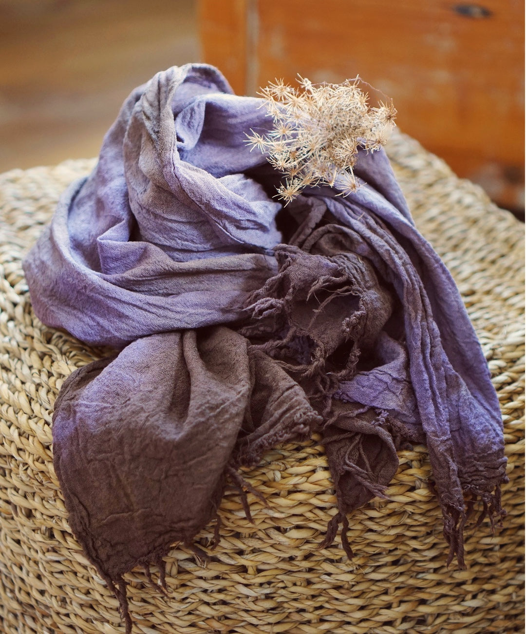 Summer Scarf -  Lilac/Cacao