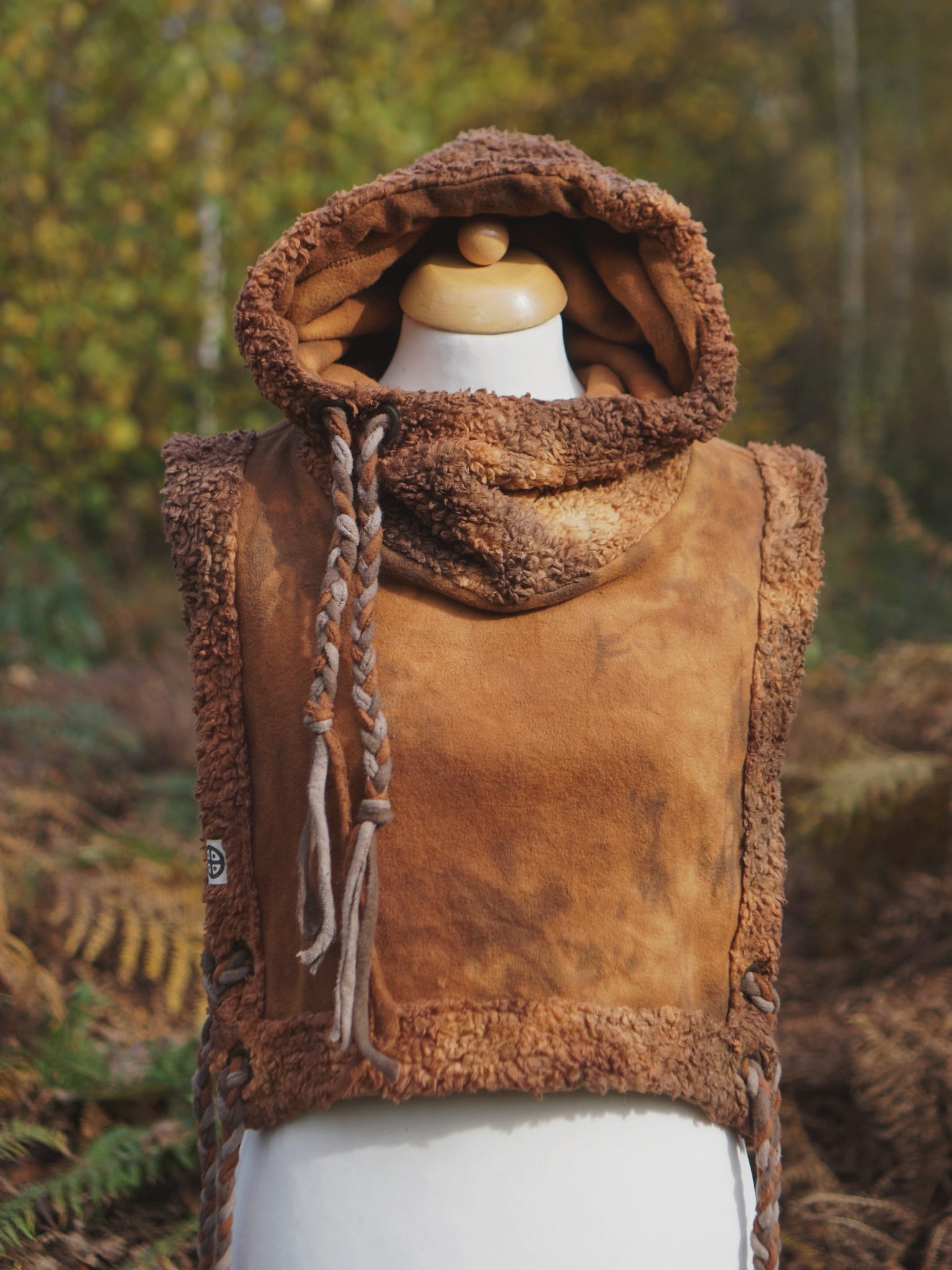 Hoodie Vest - Golden Brown