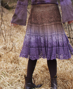 Crochet Skirt - Violett