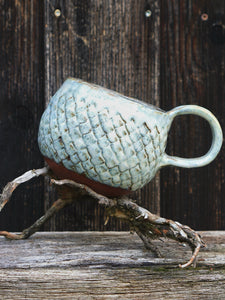 Big Magic Dragon Mug  - White Mint