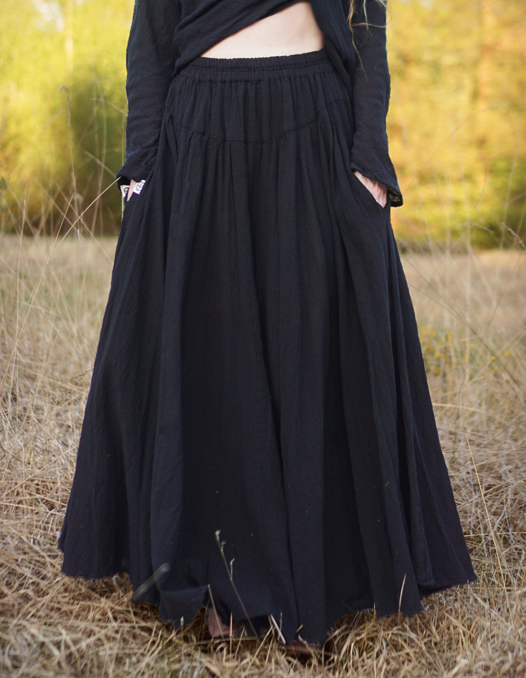 Maxi Skirt - Raven  Black