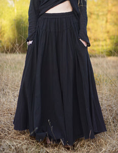 Maxi Skirt - Raven  Black