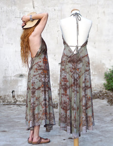 Kali Maxi Dress Natural Habitat - Copper Flakes Mineral